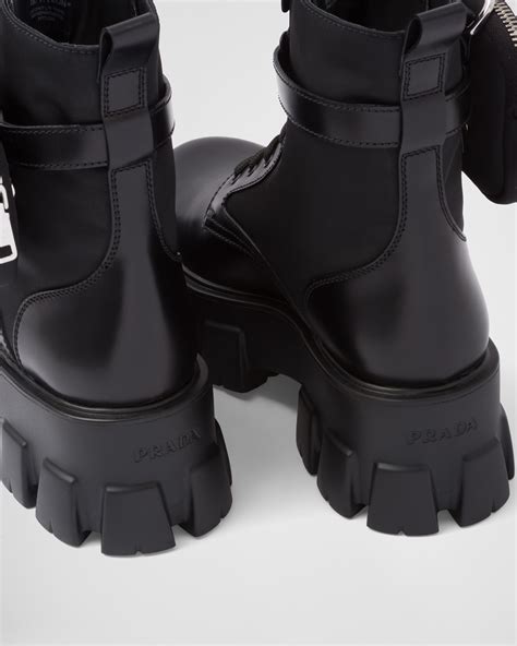 prada monolith stiefel|Monolith brushed leather and Re.